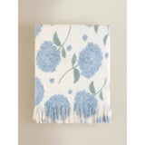 Stacey Solomon blue and white hydrangea throw 150x120cm, imported from the UK