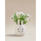 ASDA White Bunny Planter With Artificial Daisies 13.5 x 12 x 18cm- Buy online at McGrocer
