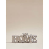 Natural Bunny Home Sign resin 25x5.5x12cm - British product
