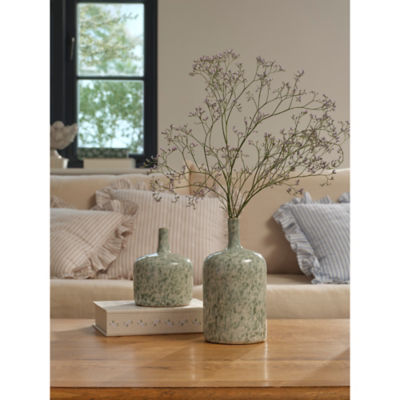 Stacey Solomon green medium stem vase, imported from the UK