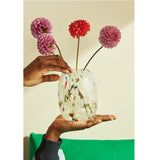 Creative Pursuits confetti vase multi-coloured glass 13x13x17cm (British brand)