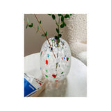Creative Pursuits confetti vase multi-coloured glass 13x13x17cm (British brand)