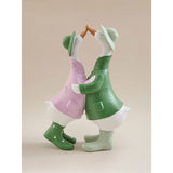 Raincoat duck ornament hand painted 22.5cm garden decoration (British brand)