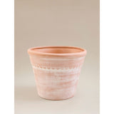 Terracotta large ceramic planter with drainage hole - British product