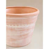 Terracotta large ceramic planter with drainage hole - British product