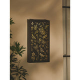 Black bee and butterfly decorative wall panel solar light, UK version