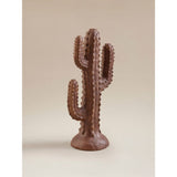 Brown hand painted cactus garden ornament, UK version
