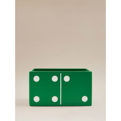 Green domino planter modern design (British brand)