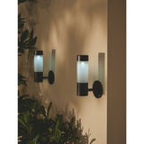 ASDA Solar Wall Light Set of 2 - Black- Buy online at McGrocer