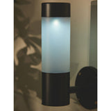Black solar wall lights set of 2, UK version