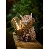 ASDA Brown Highland Cow Solar Light- Buy online at McGrocer