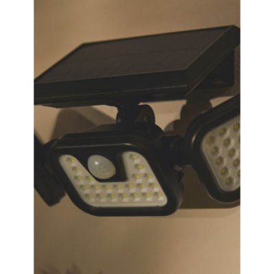 Black & White solar security light with motion sensor, imported from the UK