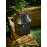Black solar lantern 16cm, UK version