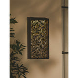 ASDA Black Leaf Wall Panel Solar Light- Buy online at McGrocer