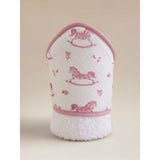 Stacey Solomon pink horses towel 75x75cm, imported from the UK