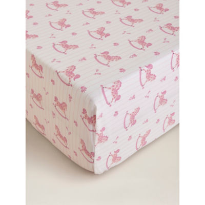 Stacey Vintage-Inspired Horses single fitted sheet (British brand)