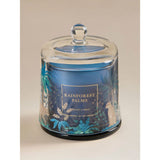 Botanical Rainforest Palms cloche candle 11x11x14 cm, imported from the UK