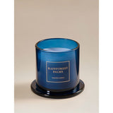 Botanical Rainforest Palms cloche candle 11x11x14 cm, imported from the UK