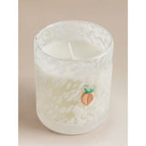 Peach Blossom Charm Candle in glass jar, 8x8x10 cm, imported from the UK