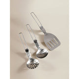Xplor Silver 3 piece cooking utensil set - British product