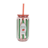 George Home Raspberry Soda plastic tumbler with straw, UK version