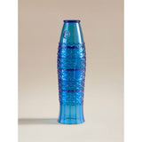 Outdoor fish stacking plastic tumblers set of 4 blue tinted, UK version