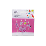 ASDA Disco Pink Happy Birthday Cake Candles Set- Buy online at McGrocer