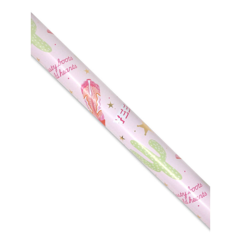 Cowboy Boot Rollwrap paper gift wrap 70cm x 3m (British brand)