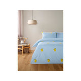 ASDA Blue & White Tufted Lemon Stripe Reversible Duvet Set King- Buy online at McGrocer