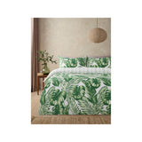ASDA Green & White Palm House Cotton Reversible Duvet Set Double- Buy online at McGrocer