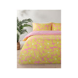 ASDA Pink Retro Abstract Floral Reversible King Duvet Set- Buy online at McGrocer