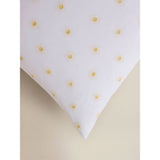 White and yellow sunshine pillowcase pair 74cm x 48cm, UK version