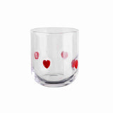 Handpainted glass mixer heart design, imported from the UK