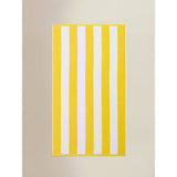 ASDA Striped Yellow Cotton Beach Towel (79x152cm)- Buy online at McGrocer