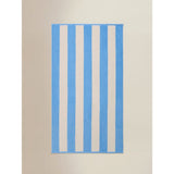 ASDA Striped Blue Cotton Regular Beach Towel 79x152cm- Buy online at McGrocer