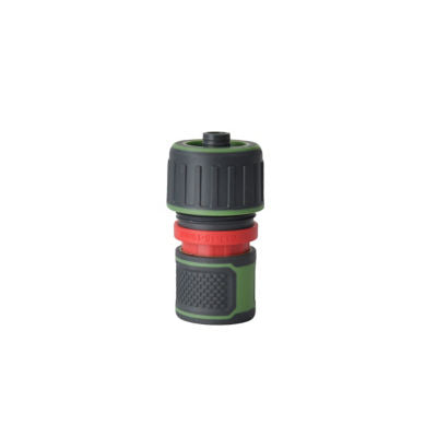 Premium quick connector with waterstop for garden hoses, UK version