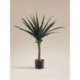topiary yucca tree forest green 90cm (British brand)