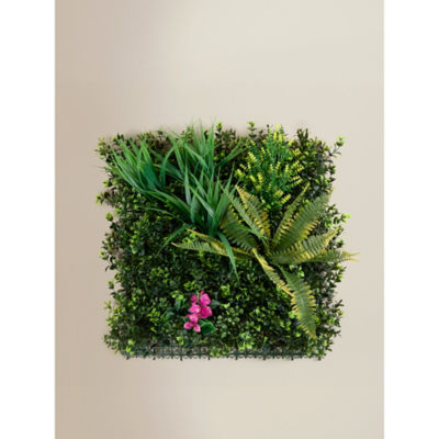 ASDA Topiary Mixed Flower Artificial Wall Panel 50cm x 50cm- Buy online at McGrocer