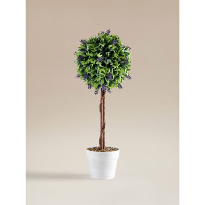 Artificial lavender tree topiary potted 60cm height (British brand)