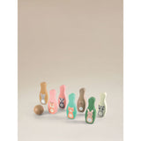 Wooden skittle game woodland animals British product