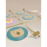 Woodland Tic-Tac-Toe wooden game set with animal pieces (British brand)