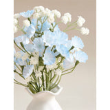 Stacey Solomon blue artificial floral in cream vase 21cm (British brand)