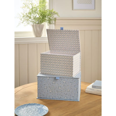 Stacey Solomon wildflowers fabric storage boxes set of 2, UK version