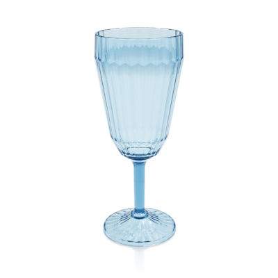 George Home blue plastic wine goblet outdoor picnic - British product
