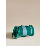 Blue green striped picnic rug 150x130cm, UK version