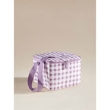 ASDA Lilac Gingham Print Collapsible Cool Bag 15L- Buy online at McGrocer