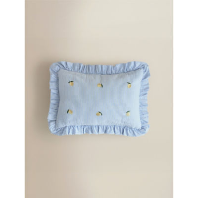 Stacey Solomon lemon frill cushion 50x35cm, imported from the UK