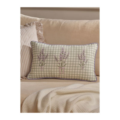 Stacey Solomon purple floral cushion 50x30cm, UK version