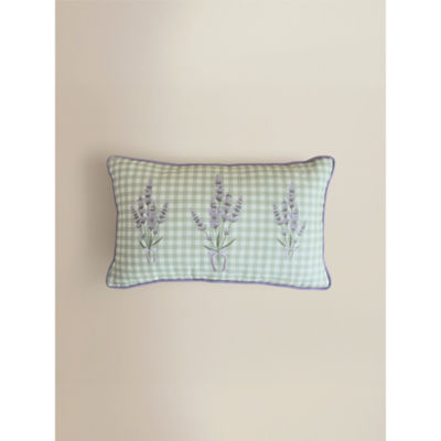Stacey Solomon purple floral cushion 50x30cm, UK version