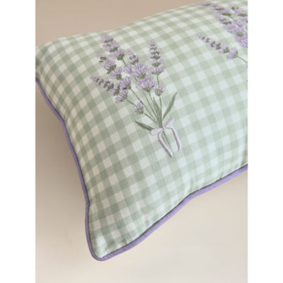 Stacey Solomon purple floral cushion 50x30cm, UK version